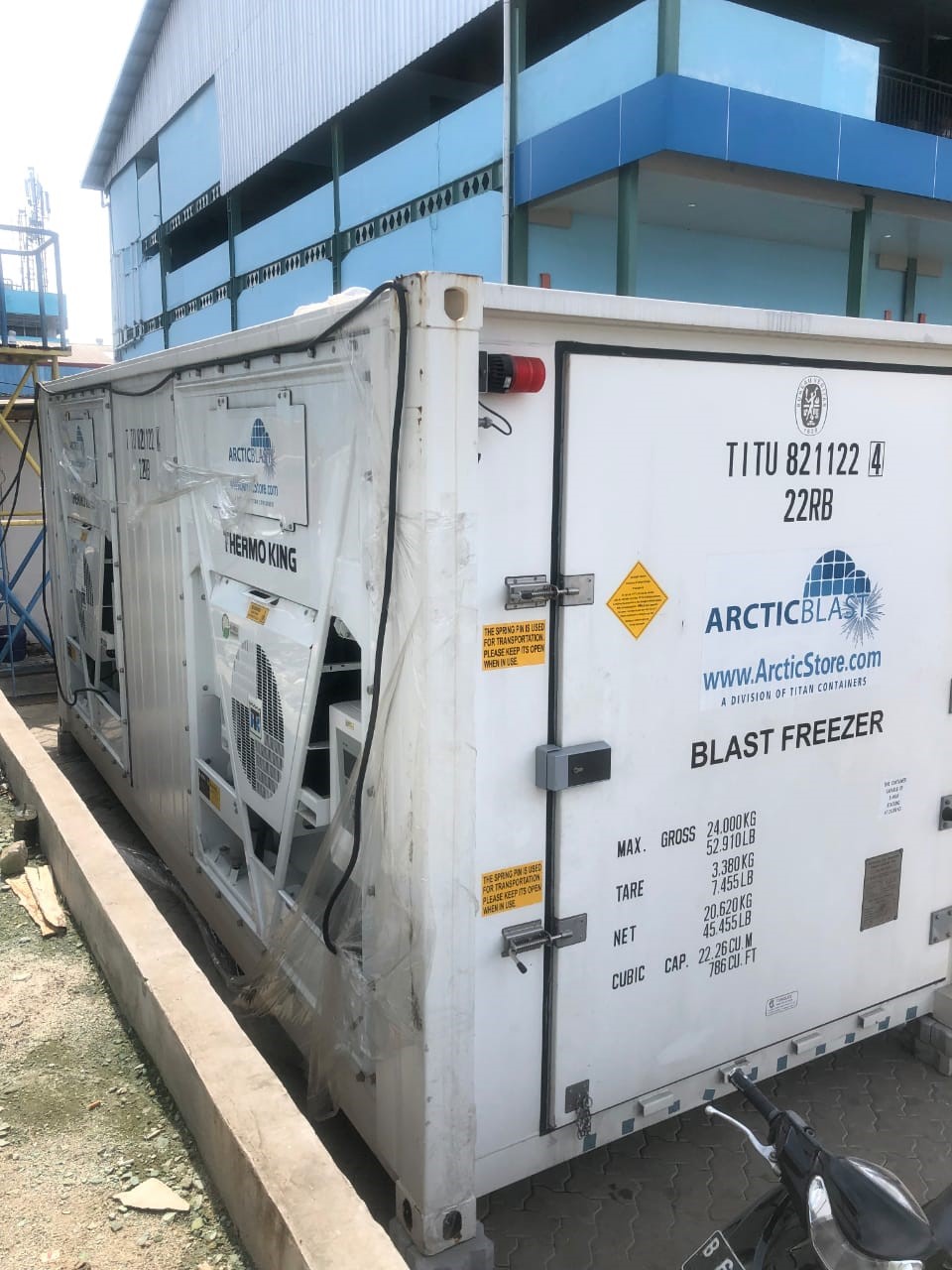 PILOT PROJECT 20FT ARCTICBLAST BLAST FREEZER1