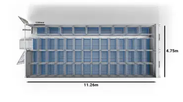 51 Trolleys in a 2-bay 40ft Arctic SuperStore
