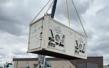 ArcticBlast container door