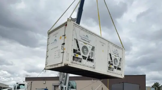 ArcticBlast container door